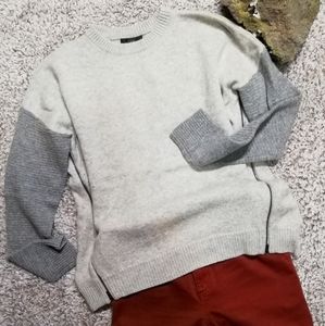 Comfy two-tone sweater